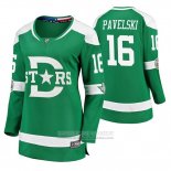 Camiseta Hockey Mujer Dallas Stars Joe Pavelski Breakaway Jugador 2020 Winter Classic Verde