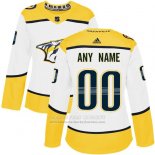 Camiseta Hockey Mujer Nashville Predators Segunda Personalizada Blanco