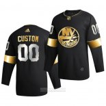 Camiseta Hockey New York Islanders Personalizada Golden Edition Limited Autentico 2020-21 Negro