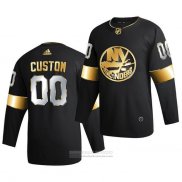 Camiseta Hockey New York Islanders Personalizada Golden Edition Limited Autentico 2020-21 Negro