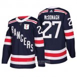 Camiseta Hockey New York Rangers 27 Ryan Mcdonagh Winter Classic Autentico 2018 Azul