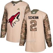 Camiseta Hockey Nino Arizona Coyotes 2 Luke Schenn Autentico 2017 Dia De Los Veteranos Stitched Camuflaje