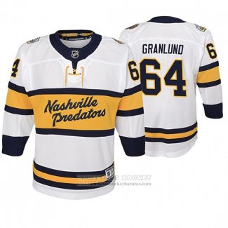 Camiseta Hockey Nino Nashville Predators Mikael Granlund Replica Jugador 2020 Winter Classic Blanco