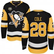 Camiseta Hockey Nino Pittsburgh Penguins 28 Ian Cole Negro 50 Aniversario Primera Premier