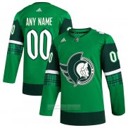 Camiseta Hockey Ottawa Senators 2023 St. Patrick's Day Autentico Personalizada Verde