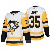 Camiseta Hockey Pittsburgh Penguins Tristan Jarry Segunda Autentico Jugador Blanco