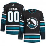 Camiseta Hockey San Jose Sharks Alterno Primegreen Autentico Personalizada Negro