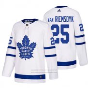 Camiseta Hockey Toronto Maple Leafs 25 James Van Riemsdyk Segunda 2017-2018 Blanco