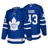 Camiseta Hockey Toronto Maple Leafs 43 Nazem Kadri Primera 2017-2018 Azul