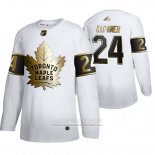 Camiseta Hockey Toronto Maple Leafs Kasperi Kapanen Golden Edition Limited Blanco