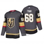 Camiseta Hockey Vegas Golden Knights Tj Tynan Primera Autentico Jugador Gris