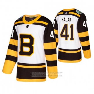 Camiseta Hockey Boston Bruins Jaroslav Halak Winter Classic Blanco