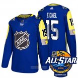 Camiseta Hockey Buffalo Sabres 15 Jack Eichel Azul 2018 All Star Autentico