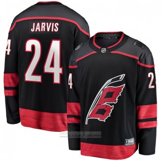 Camiseta Hockey Carolina Hurricanes Seth Jarvis Primera Breakaway Negro