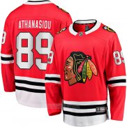 Camiseta Hockey Chicago Blackhawks Andreas Athanasiou Primera Breakaway Rojo