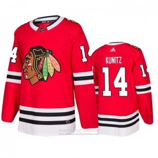 Camiseta Hockey Chicago Blackhawks Chris Kunitz Primera Rojo