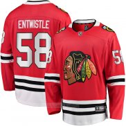 Camiseta Hockey Chicago Blackhawks MacKenzie Entwistle Primera Breakaway Rojo