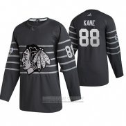 Camiseta Hockey Chicago Blackhawks Patrick Kane Autentico 2020 All Star Gris