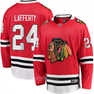 Camiseta Hockey Chicago Blackhawks Sam Lafferty Primera Breakaway Rojo