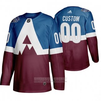 Camiseta Hockey Colorado Avalanche Personalizada 2020 Stadium Series Azul