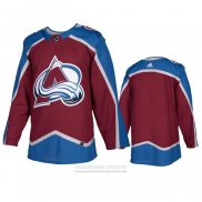 Camiseta Hockey Colorado Avalanche Primera Autentico Blank Rojo