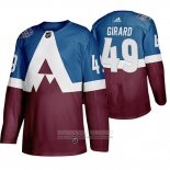 Camiseta Hockey Colorado Avalanche Samuel Girard 2020 Stadium Series Azul