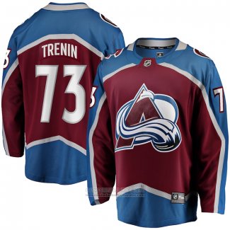 Camiseta Hockey Colorado Avalanche Yakov Trenin Primera Premier Breakaway Marron