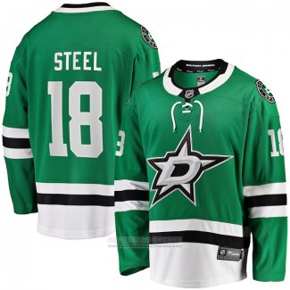 Camiseta Hockey Dallas Stars Sam Steel Primera Breakaway Verde