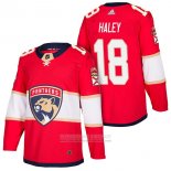 Camiseta Hockey Florida Panthers 18 Micheal Haley Autentico Primera 2018 Rojo