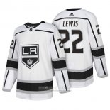 Camiseta Hockey Los Angeles Kings 22 Trevor Lewis Autentico Segunda 2018 Blanco