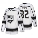 Camiseta Hockey Los Angeles Kings 32 Jonathan Quick Autentico Segunda 2018 Blanco