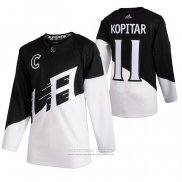 Camiseta Hockey Los Angeles Kings Anze Kopitar 2020 Stadium Series Blanco Negro