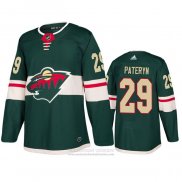 Camiseta Hockey Minnesota Wild Greg Pateryn Primera Autentico Verde