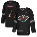 Camiseta Hockey Minnesota Wild Matt Cullen 2020 USA Flag Negro