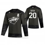 Camiseta Hockey Minnesota Wild Ryan Suter 2019 Dia De Los Veteranos Camuflaje