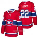 Camiseta Hockey Montreal Canadiens 22 Karl Alzner Autentico Primera 2018 Rojo