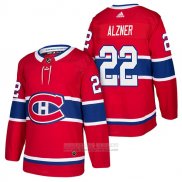 Camiseta Hockey Montreal Canadiens 22 Karl Alzner Autentico Primera 2018 Rojo