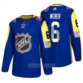 Camiseta Hockey Montreal Canadiens Shea Weber 2018 All Star Azul