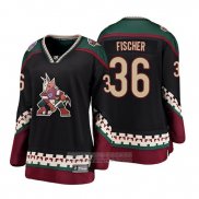 Camiseta Hockey Mujer Arizona Coyotes Christian Fischer Heritage Alterno Breakaway Negro