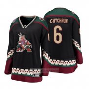 Camiseta Hockey Mujer Arizona Coyotes Jakob Chychrun Heritage Alterno Breakaway Negro