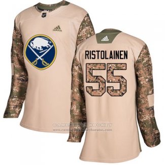 Camiseta Hockey Mujer Buffalo Sabres 55 Rasmus Ristolainen Autentico 2017 Dia De Los Veteranos Stitched Camuflaje