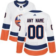 Camiseta Hockey Mujer New York Islanders Segunda Personalizada Blanco