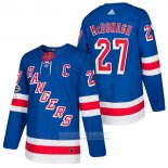 Camiseta Hockey New York Rangers 27 Ryan Mcdonagh Autentico Primera 2018 Azul