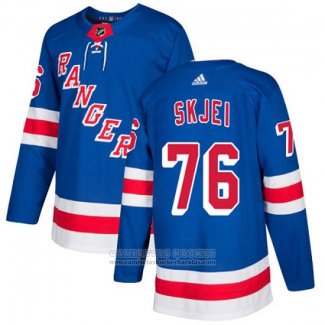 Camiseta Hockey New York Rangers 76 Brady Skjei Azul Primera Autentico Stitched