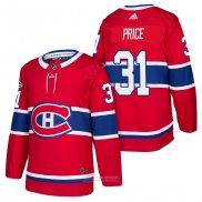 Camiseta Hockey Nino Montreal Canadiens 31 Carey Price Rojo 2018 Autentico Primera