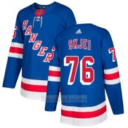 Camiseta Hockey Nino New York Rangers 76 Brady Skjei Azul Primera Autentico Stitched