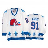 Camiseta Hockey Quebec Nordiques Nazem Kadri Heritage Vintage Replica 1991-95 Blanco