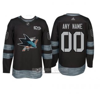 Camiseta Hockey San Jose Sharks Personalizada Negro