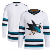 Camiseta Hockey San Jose Sharks Segunda Autentico Blanco