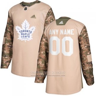 Camiseta Hockey Toronto Maple Leafs Camuflaje Autentico 2017 Dia De Los Veteranos Stitched Personalizada